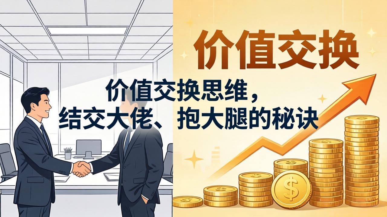某付费文章：价值交换思维，结交大佬、抱大腿的秘诀-爱尚网赚