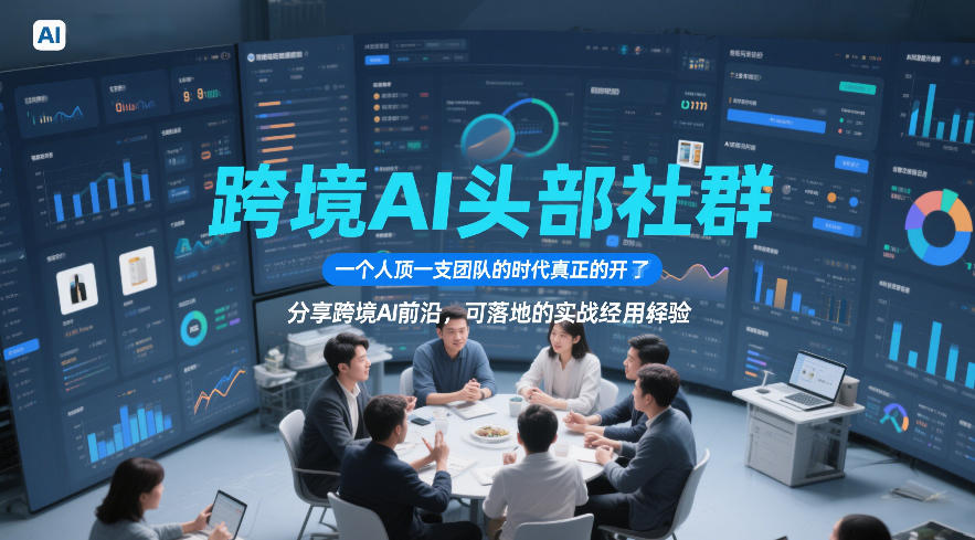 跨境AI头部社群，一个人顶一支团队的时代真正的开始了，分享跨境AI前沿，可落地的实战经验(更新5月11日)-爱尚网赚