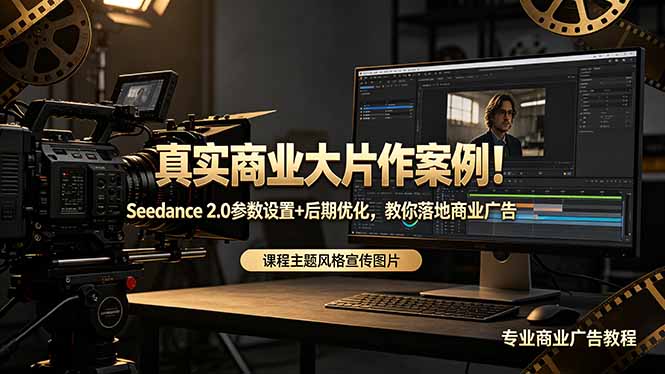 真实商业大片作案例！Seedance 2.0参数设置+后期优化，教你落地商业广告-爱尚网赚
