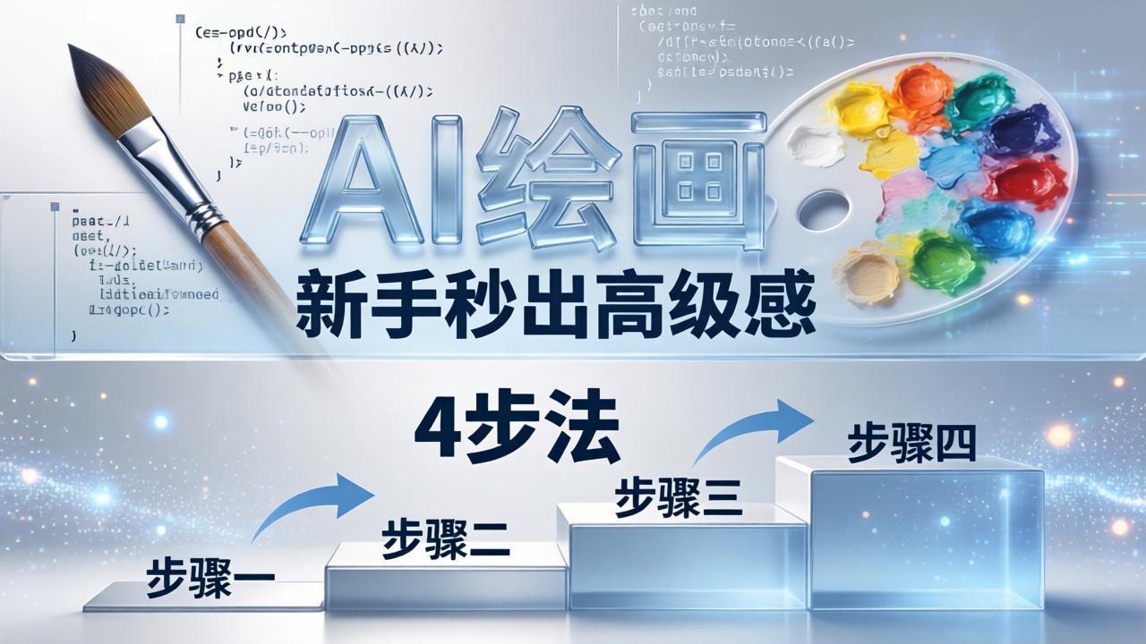 AI绘画入门别再硬磕了！即梦4步法：万能提示词公式+BRTR框架，新手秒出高级感-爱尚网赚