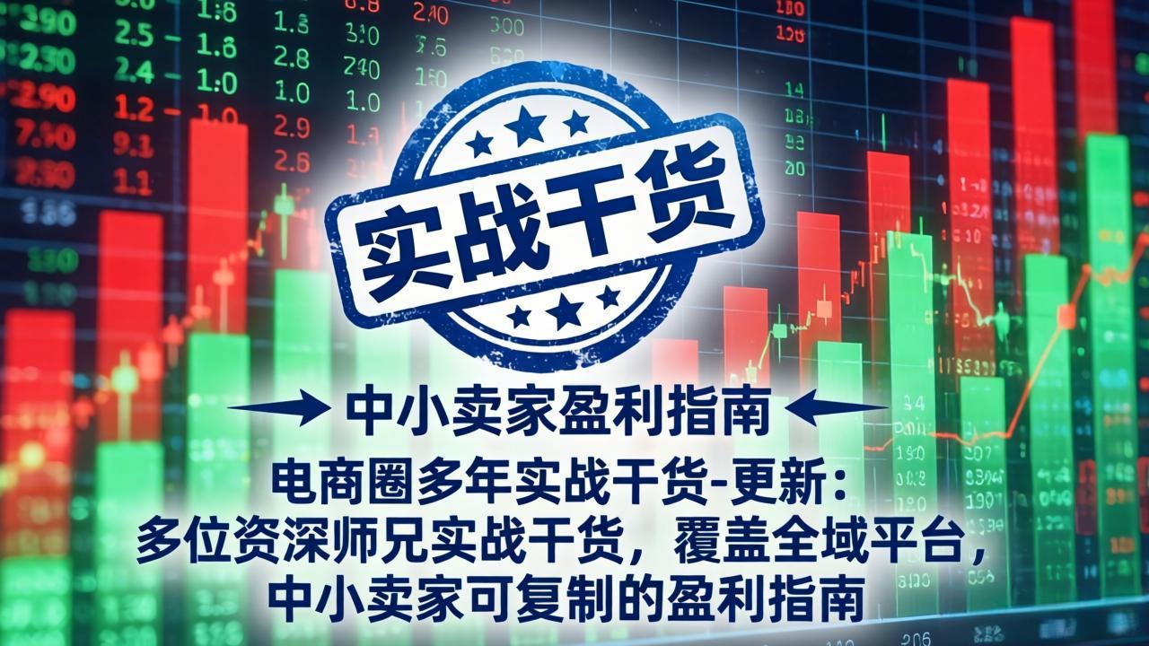 电商圈多年实战干货-更新4月27：多位资深师兄实战干货/覆盖全域平台，中小卖家可复制的盈利指南-爱尚网赚