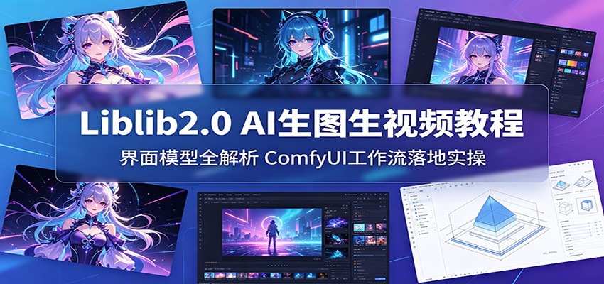Liblib2.0 AI生图生视频教程：界面模型全解析，ComfyUI工作流落地实操-爱尚网赚