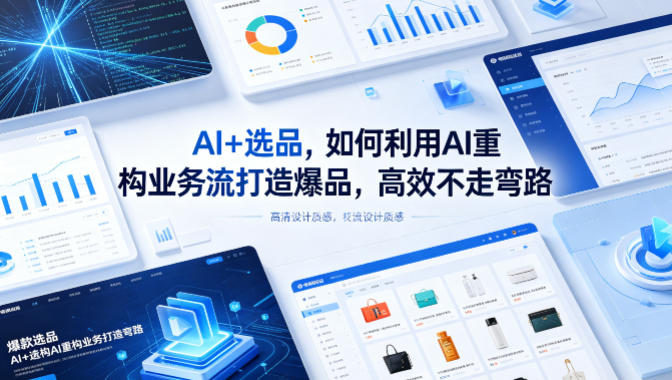 AI+选品，如何利用AI重构业务流打造爆品，高效不走弯路-爱尚网赚