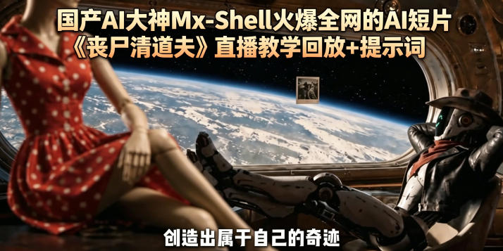 国产AI大神Mx-Shell火爆全网的AI短片《丧尸清道夫》直播教学回放+提示词-爱尚网赚