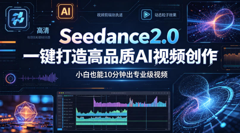 Seedance2.0一键打造高品质AI视频创作，小白也能10分钟出专业级视频-爱尚网赚