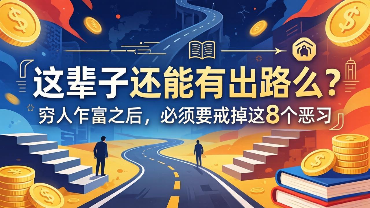 关于人生两篇付费文章【这辈子还能有出路么？】【穷人乍富之后，必须要戒掉这8个恶习】-爱尚网赚