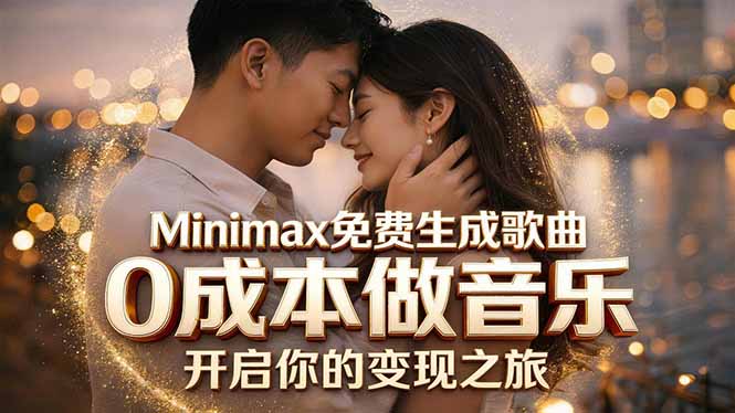 Minimax免费生成歌曲实测！0成本做音乐，说唱流行Lofi一键生成-爱尚网赚