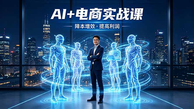 AI+电商实战课，1人+N个AI 智能体，把SOP变AI员工，实现降本增效提高利润-爱尚网赚