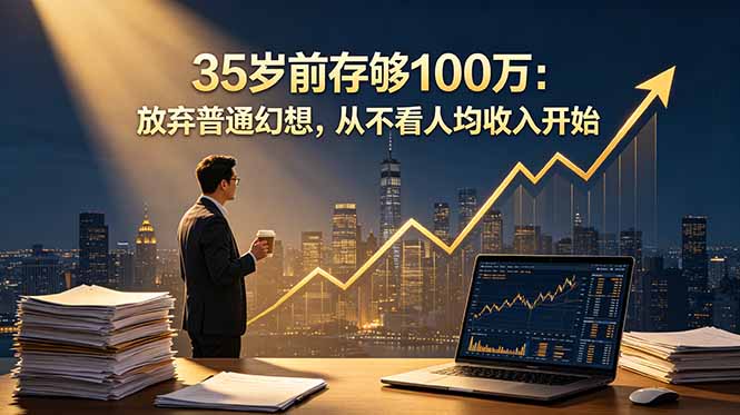 35岁前存够100万：放弃普通幻想，从不看人均收入开始-爱尚网赚