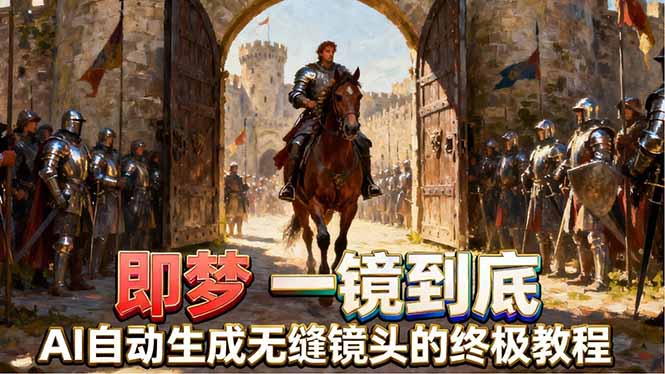 即梦AI一镜到底终极教程，智能补帧+运镜技巧，AI自动生成无缝丝滑长镜头高效出片-爱尚网赚