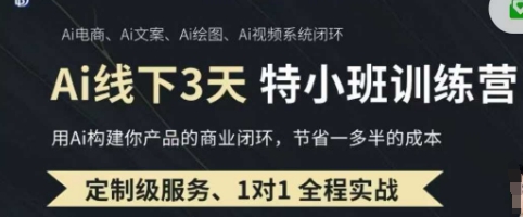 AI实操培训第20-21期线下，0基础保姆级教程，3月最新整理，企业获客、降本增效、打造超级个体-爱尚网赚