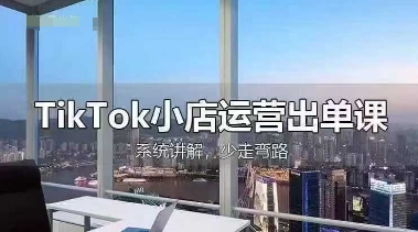 TikTok小店运营出单课，从开店选品、运营出单、发货回款，进行全流程讲解-爱尚网赚